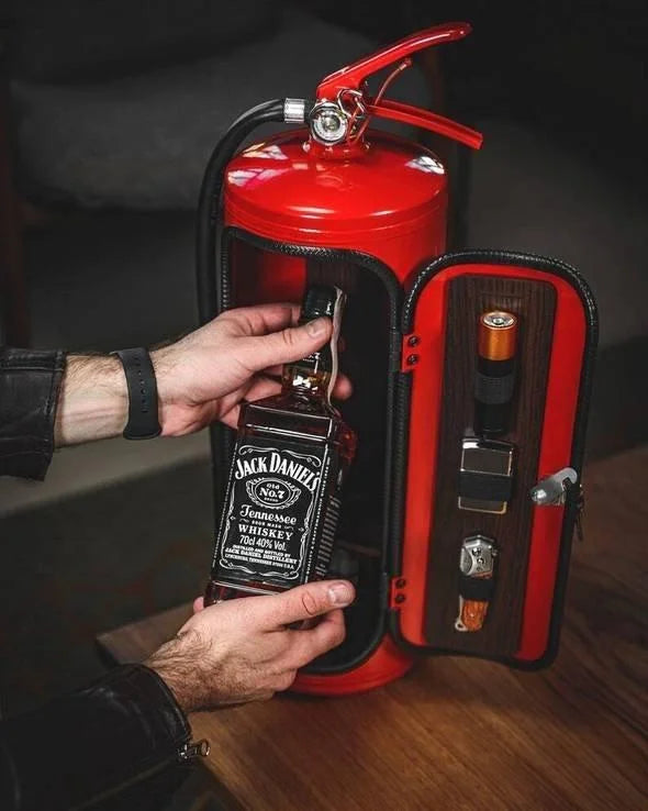 BlazeBar - Fire Extinguisher Alcohol Storage Minibar