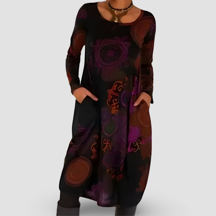 Fenja - Winter Dress With Bohemian Elegance