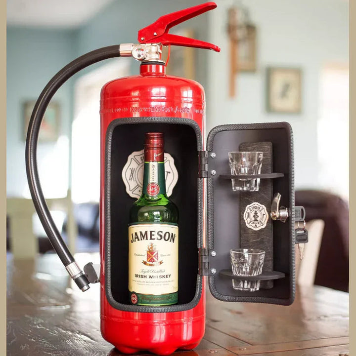 BlazeBar - Fire Extinguisher Alcohol Storage Minibar