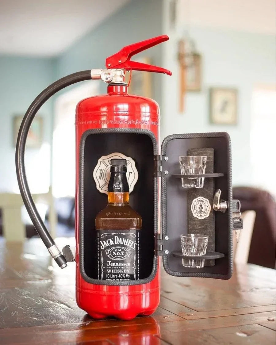 BlazeBar - Fire Extinguisher Alcohol Storage Minibar