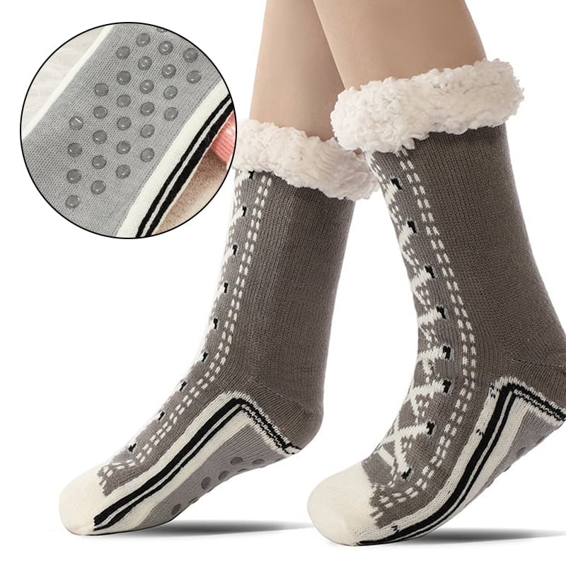 Ellena - Ultra Thick Cashmere Slippers Home Socks