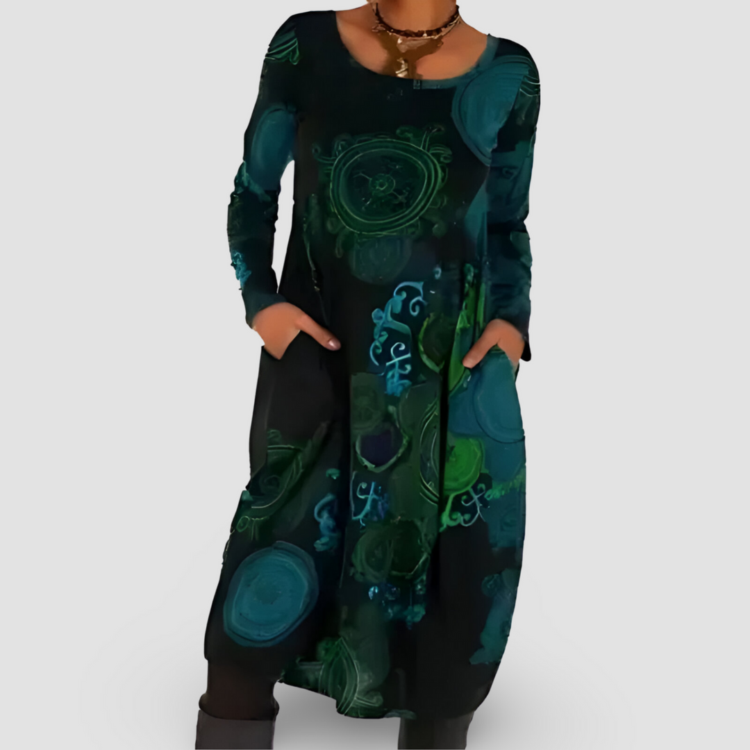 Fenja - Winter Dress With Bohemian Elegance