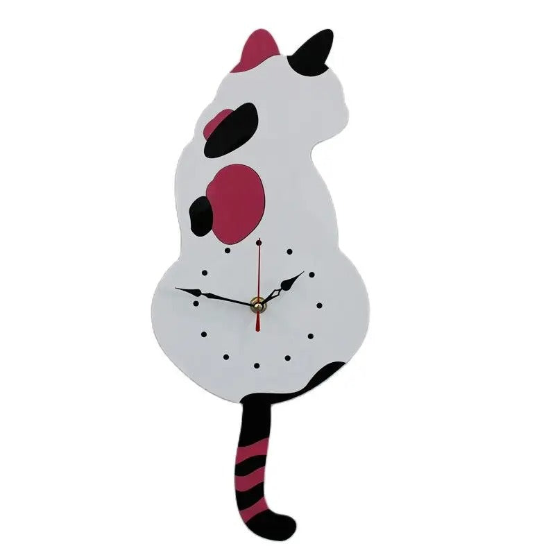 TailSpin - Cat Wagging Tail Wall Clock