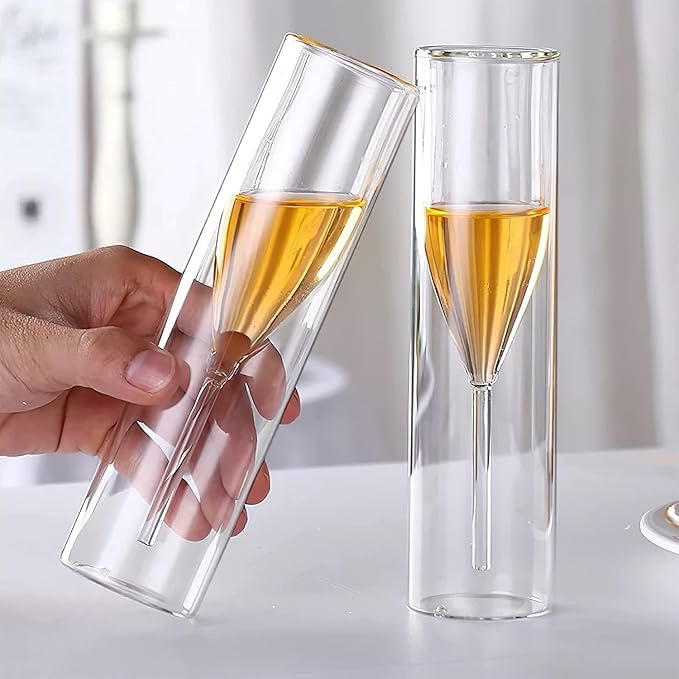 PetalPerlage - Mirage Flower Champagne Flutes