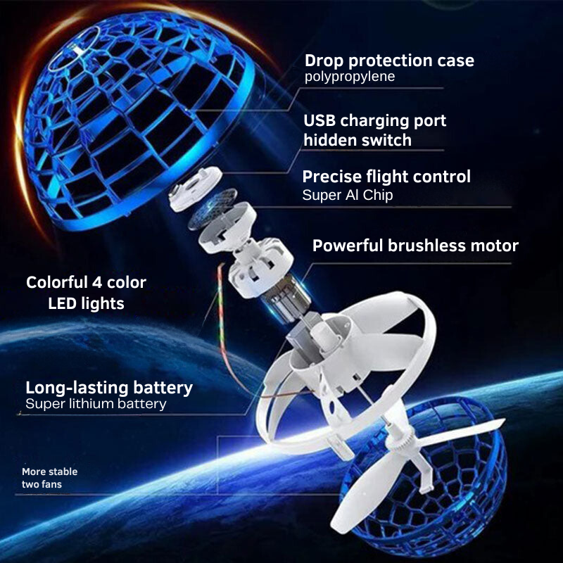 SmartGlide - Mini Flying Ball With Smart Sensor