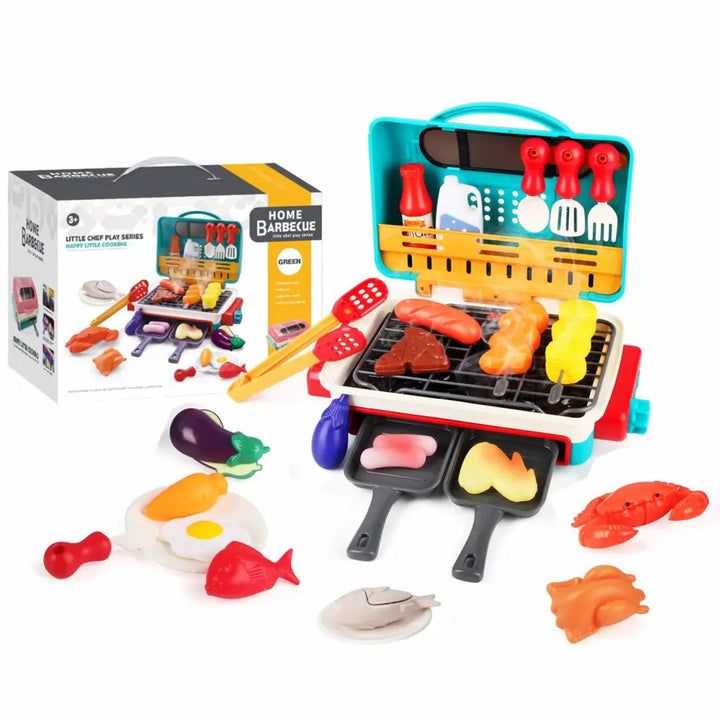 GrillSplash - Simulated BBQ Set for Kids with Sprinkler Light