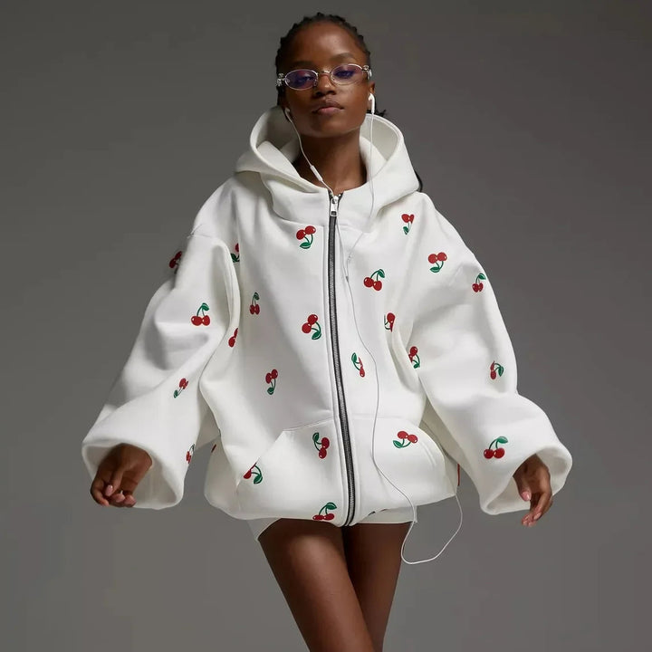 Katina -  White Cherry Jacket