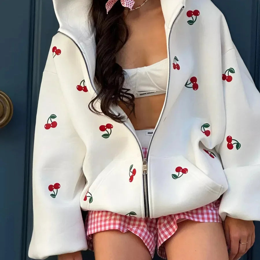 Katina -  White Cherry Jacket