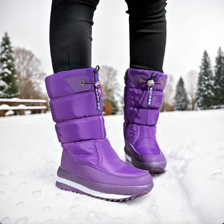 Karla - Waterproof Snow Boots In Faux Fur