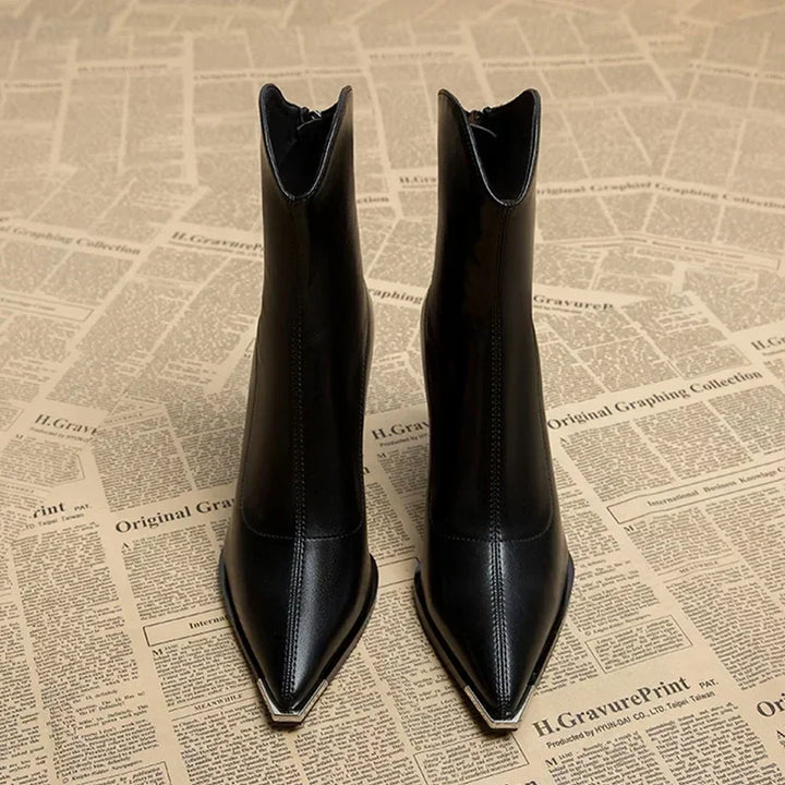 Berenice - High Heel Back Zippers Boots