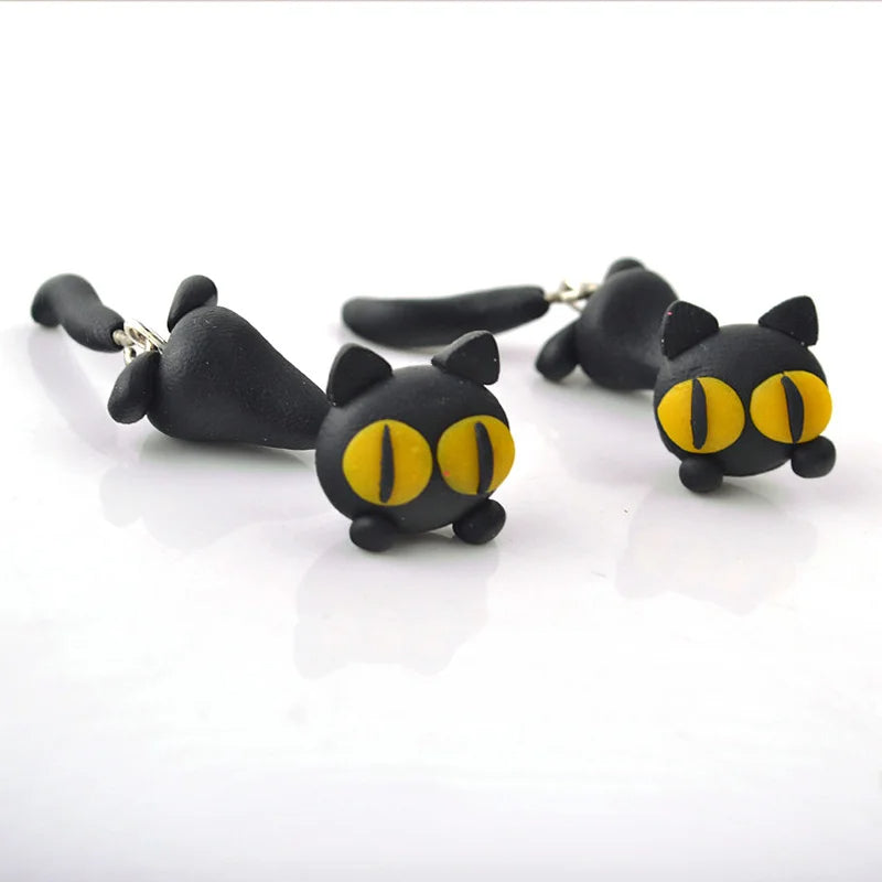 Elysia - 1 Pair Felix Lucky Cat Earrings